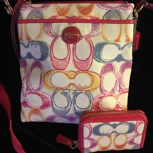 Authentic Coach purse and wallet